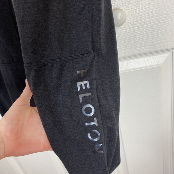 Peloton Size XL Cooldown Joggers Sweatpants Gray Pull On Tapered Gray ankle - Picture 5 of 6